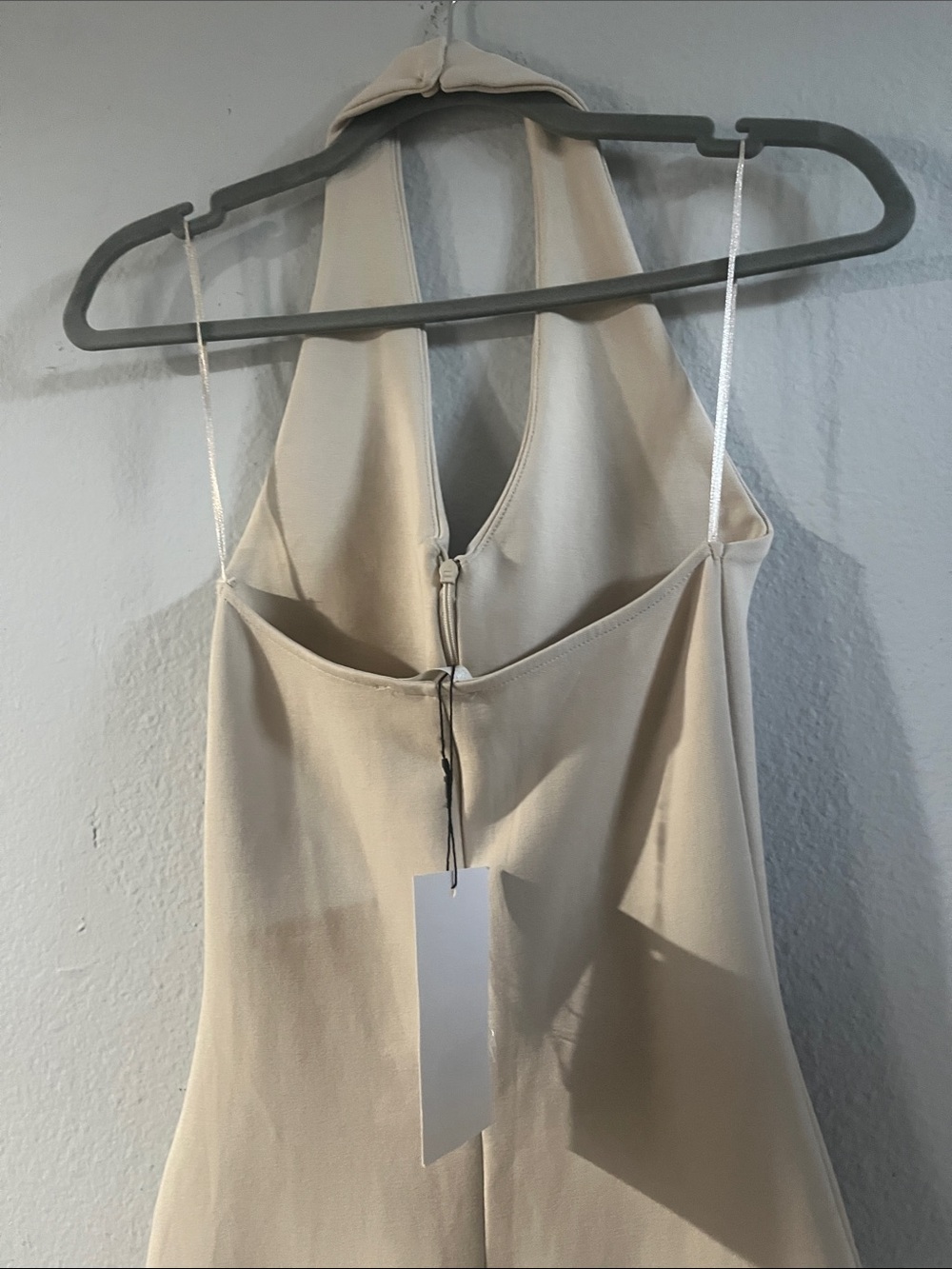 Zara Cream Halter Jumpsuit - Picture 4 of 4